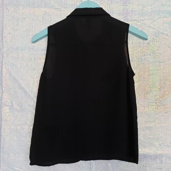 H&M Divided Sheer Button Down Blouse - Picture 3 of 3